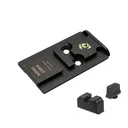 NIGHT FISION ACRO to Glock Full Size MOS Optic Plate and Blacked Out Sights Combo (GLK-OPBS-ACRO-MOS-ZXZX) - Night Fision