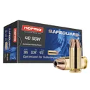 NORMA USA Safeguard .40 S&W 165gr JHP 50rd/Box Handgun Ammo (801407887) - Norma Usa
