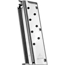 MEC-GAR 9mm 8rd Nickel Magazine fits 1911 Officer (MGCGOV9LCN) - Mecgar