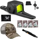 VORTEX Viper Multi-Reticle Shotgun Enclosed Micro Green Dot Sight w/ Lens Cleaning Pen and Counterforce Multicam Camo Cap (VPR-SGMGD3-MR-E+LP-2+120-64-MUL) - Vortex