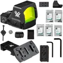 VORTEX Defender-ST 3 MOA Green Dot Sight w/ Pro 45 Degree Offset Accessory Picatinny Mount (DFST-MGD3+45RDM-2) - Vortex