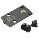 NIGHT FISION Optic Plate + Blacked Out Sights Combo for 507K to Springfield Hellcat (SPR-OPBS-507K-HC-ZXZX) - Night Fision