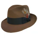STETSON Men's Saxon Walnut Fur Felt Fedora Hat (TFSAXN-022075) - Stetson