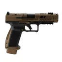 CANIK TTI Combat Topo 9mm 4.6in 18rd Burnt Bronze/Black Semi-Automatic Pistol (CENTHG7854-TOPO) - Canik