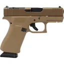 GLOCK 43X MOS 9mm 3.41in 15rd Coyote Semi-Auto Pistol (PX435Z203FRMOSK) - Glock