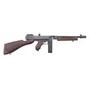 THOMPSON 1927A-1 Deluxe .45 ACP 10.5in 20rd/50rd Black/American Walnut Semi-Auto SBR Rifle (T1SB50DH) - Thompson
