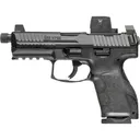 HK VP9A1 F Tactical 9mm 5.1in 17rd/20rd Black Semi-Auto Pistol with Vortex Defender CCW Enclosed Optic (81001361) - Hk
