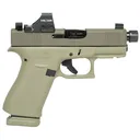 GLOCK G43X 9mm 3.41in 15rd Semi-Automatic Pistol with Holosun HS407K X2 Red Dot Sight (UX4350204NR15ORNINO2G) - Glock
