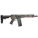 DIAMONDBACK DB15 5.56mm NATO 10in 30rd Jungle Green with Red Accents Semi-Automatic AR Pistol (DB196BK791) - Diamondback