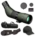VORTEX Viper HD 15-45x 65mm Angled Spotting Scope with Case and Men's Flexfit Cap (V500+C77-82+120-66-CHRLXL) - Vortex