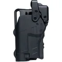 RAPID FORCE Level 3 Duty Right-Hand Large Light Mid Ride Matte Black Belt Slide Holster for SIG P320 Full Size/P320 Compact/P320 Carry/M17/M18/XFull/XCarry (R3-M-0691-BK-RH-LL-A0-B) - Rapid Force