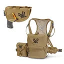 VORTEX GlassPak Pro Small Tan Binocular Harness with Holster (P600-S+GP-HOLSTER-T) - Vortex Optics