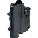 RAPID FORCE Level 2 Matte Black Right-Hand Large Light Locking Belt Slide Holster for SIG P320 Full Size/P320 Compact/P320 Carry/M17/M18/XFull/XCarry (R2-B-0691-BK-RH-LL-A0-B) - Rapid Force