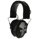 WALKER'S GAME EAR Freedom Black Electronic Ear Muffs with Punisher Logo (GWP-RSEMFS-PUN) - Walker's Game Ear