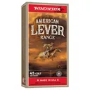 WINCHESTER AMMO American Lever Range 45 Colt 250gr Lead Flat Nose 50rd/Box Rifle Ammo (W45LCAL) - Winchester Ammo