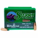 SIERRA BlitzKing 6mm 55Gr SPT 100/Box Rifle Bullets (1502) - Sierra