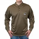 BANDED TEC Fleece Spanish Moss Henley Shirt (B1030006-SM) - Banded