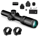 VORTEX Crossfire HD 1-4x24 Illuminated Dead-Hold 2A BDC MOA Riflescope with Sport 30mm Low Riflescope Rings (CFR-1401i+SPT30-L) - Vortex