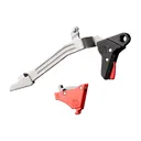 TIMNEY TRIGGERS Alpha Competition 3lb Red Trigger For Glock Gen 6 Medium Frame (Alpha-Glock-6--Red) - Timney Triggers