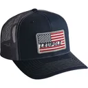 LEUPOLD High Profile Flag Navy/Gray Trucker Cap (186790) - Leupold