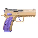 CZ Shadow 2 Compact PBJ 9mm 4in 15rd Tan/Purple Semi-Automatic Pistol (91252-PBJ) - Cz