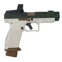 CANIK TTI Combat 9mm 4.6in 18rd Timberline Green/White Semi-Automatic Pistol (HG7854V-TIMBER) - Canik