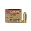 HORNADY Custom Pistol 45 Colt 255 Grain Cowboy Ammo, 20 Round Box (9115) - Hornady