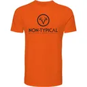 DRAKE Men's Non-Typical Logo Blaze Orange T-Shirt (DNT0154-BLZ) - Drake