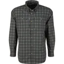 DRAKE Men's Wingshooter Wetlands Green Slate Plaid Hunter Creek Shirt (DS0128-WGS) - Drake