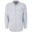 DRAKE Men's Wingshooter Trey Royal Blue Check Plaid Shirt (DS0219-RBC) - Drake Waterfowl