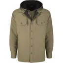 DRAKE Men's Campfire Gadwall Brown Flannel Hoodie (DS1078-GDB) - Drake Waterfowl
