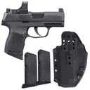 SIG SAUER P365 TACPAC Romeo-RS 9mm 3.1in 3x 10rd Mags Striker-Fired Pistol with Holster (365-9-BXR3-TACPAC-RS-10) - Sig Sauer