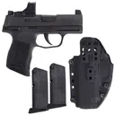 SIG SAUER P365 TACPAC Romeo-RS 9mm 3.1in 3x 10rd Mags Manual Safety Striker-Fired Pistol with Holster (365-9-BXR3-TACPAC-RS-MS-10) - Sig Sauer