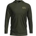 DRAKE The Graphic LS T Back Cap Mallard Deep Depths Dark Heather Hoodie (DT8910-DDD) - Drake Waterfowl