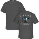 DRAKE Men's Retro Northern Shoveler Graphite Heather T-Shirt (DT9856-GPH) - Drake Waterfowl