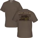 DRAKE Men's Mud Cart Walnut Dark Heather T-Shirt (DT9888-WDH) - Drake Waterfowl