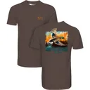 DRAKE Waterfowl Watercolor Mallard Chocolate Brown T-Shirt (DT9901-CBR) - Drake Waterfowl