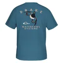 DRAKE Retro Ringneck T SS Blue Shadow Shirt (DT0302-BUS) - Drake Waterfowl