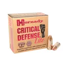 HORNADY Critical Defense 9mm Luger Lite 100 Grain FTX Ammo, 25 Round Box (90240) - Hornady