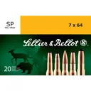 SELLIER & BELLOT 7x64mm 139 Grain SP Ammo, 20 Round Box (SB764A) - Sellier and Bellot