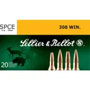 SELLIER & BELLOT 308 Win. 150 Grain SPCE Ammo, 20 Round Box (SB308D) - Sellier and Bellot