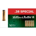 SELLIER & BELLOT 38 Special 158 Grain LFN Ammo, 50 Round Box (SB38L) - Sellier & Bellot