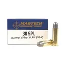 MAGTECH 38 Special 158 Grain LRN Ammo, 50 Round Box (38A) - Magtech