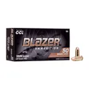 CCI Blazer Brass 9mm 124Gr FMJ 50rd Box Ammo (5201) - Cci