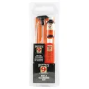 HOPPE'S .243 .25 caliber as well as 6 and 6.5mm Rifle Aluminum Rod Cleaning Kit Clamshell Pack (U243B) - Hoppes