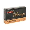 PMC Bronze 223 Rem. 55 Grain FMJ Ammo, 20 Round Box (223A) - Pmc