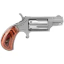 NORTH AMERICAN ARMS Mini 22 WMR 1.125in 5rd Wood Grips Stainless Revolver (NAA-22MS) - North American Arms