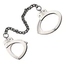 S&W 1900 Stainless Leg Iron Handcuffs (350121) - Smith and Wesson