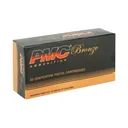 PMC Bronze 9mm 115 Grain FMJ Ammo, 50 Round Box (9A) - Pmc