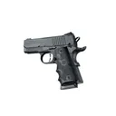 HOGUE Colt Officer Black Rubber Grip with Finger Grooves (43000) - Hogue